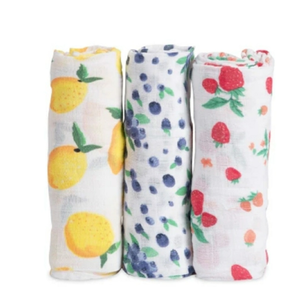 Little Unicorn Muslin Swaddle Blankets Fruits